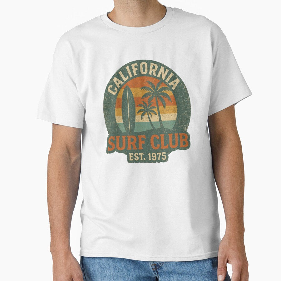 California Surf Club – Retro Vintage Surf Design by CreativeGorillas