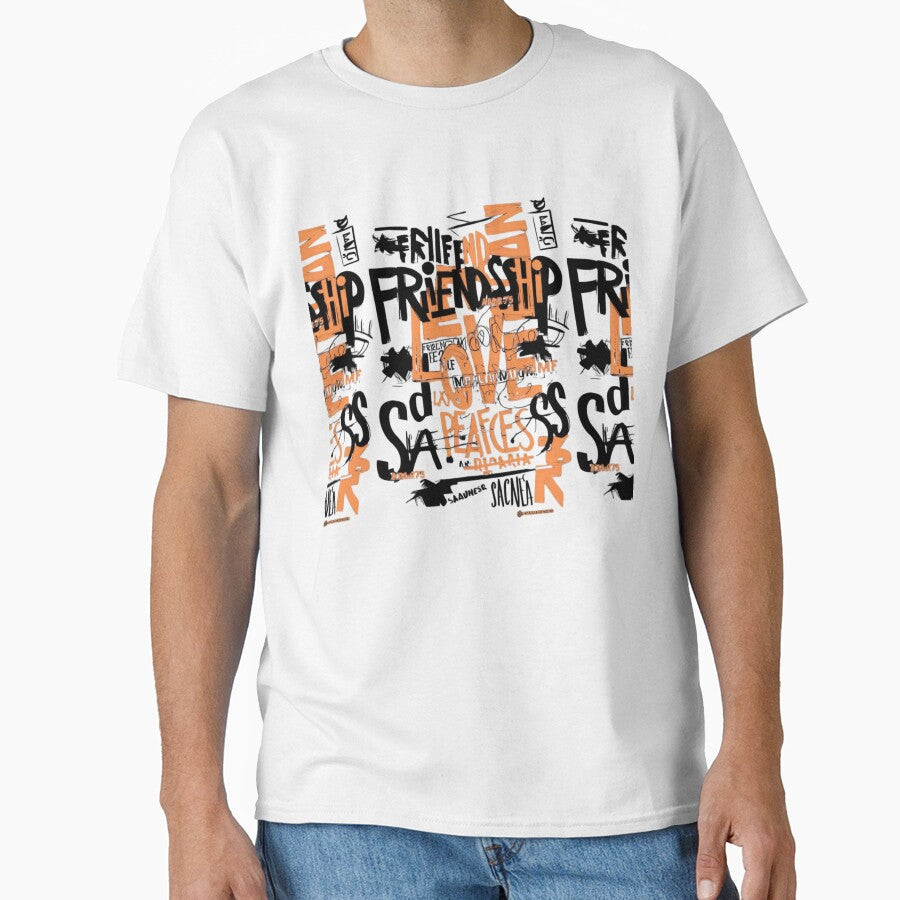 Urban Graffiti Love and Peace - Streetwear Typography Art by gokhanuzen