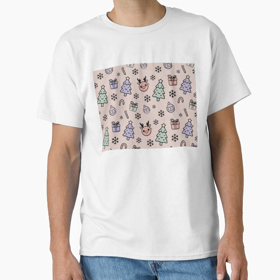 Pastel Christmas Icons Seamless Pattern by SassyArtistry