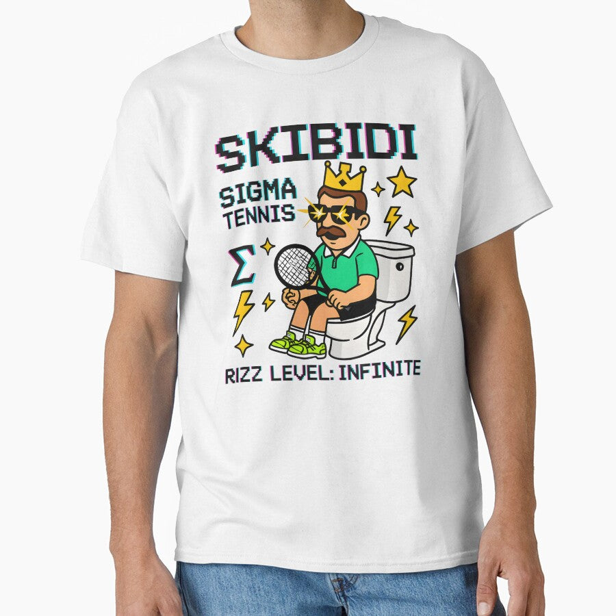Skibidi Sigma Tennis King Rizz Art by AnnDesignStudio