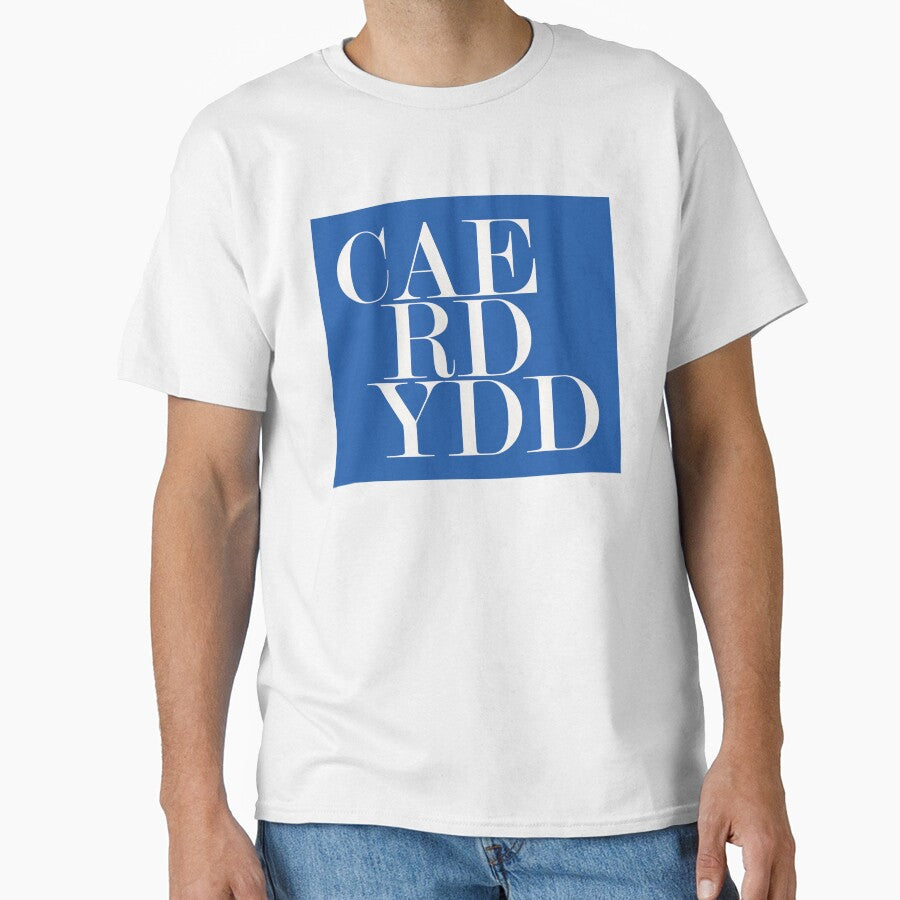 Caerdydd Wales City Typography Minimalist Patriotic Travel Souvenir by kakarikihill