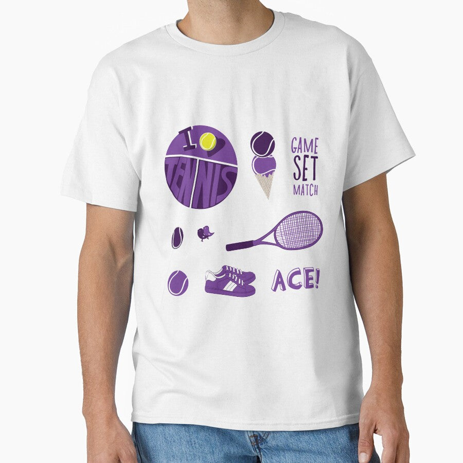 Purple Retro Tennis Sticker Pack by The-Goods