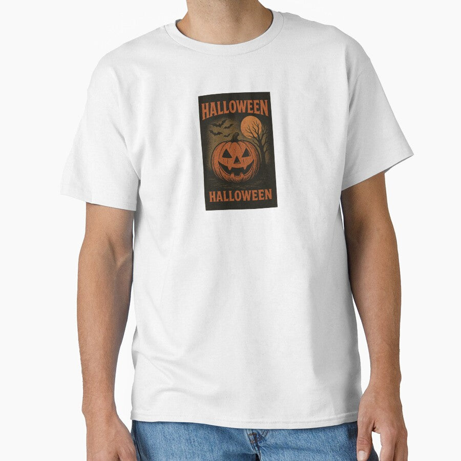 Retro Halloween Pumpkin — Vintage Horror Night Design by BlackStarShop77
