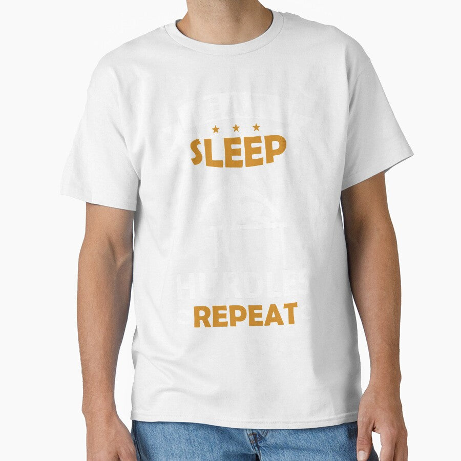 Eat Sleep Hurdles Repeat - Funny Gift Idea by TeeDesignsStore