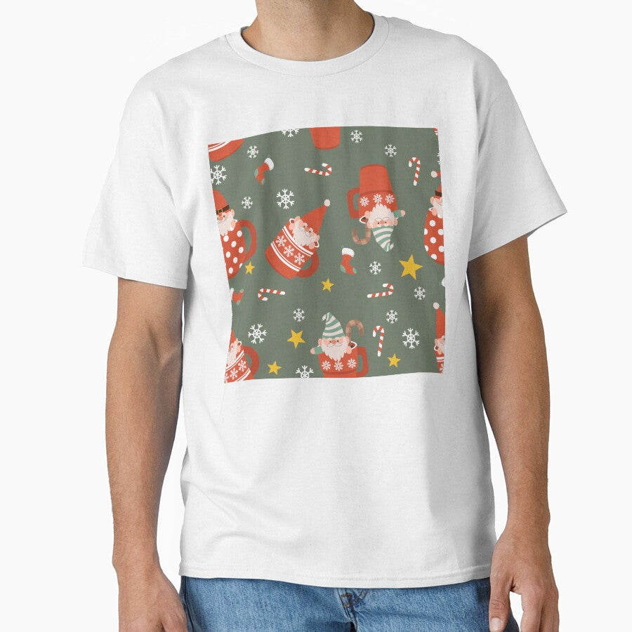 Christmas Gnome Mug Pattern — Cozy Holiday Cocoa Design by LuckyStarShop7