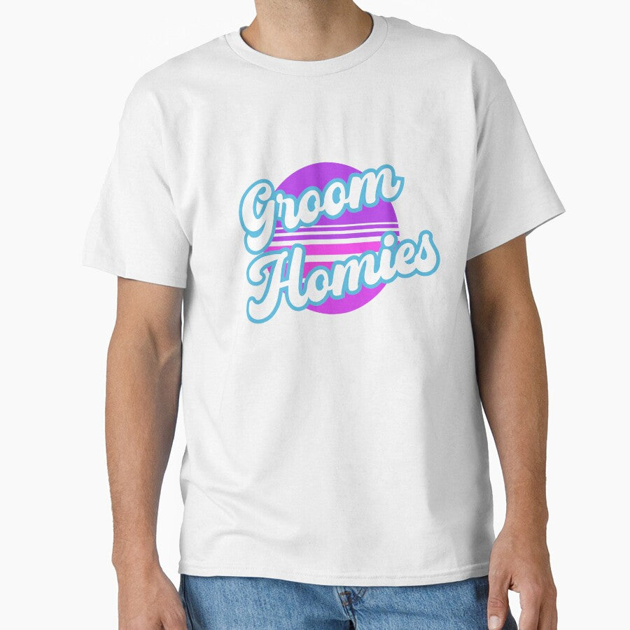 Retro Groom Homies, Wedding Rehearsal, Groom Entourage by DiensDesign