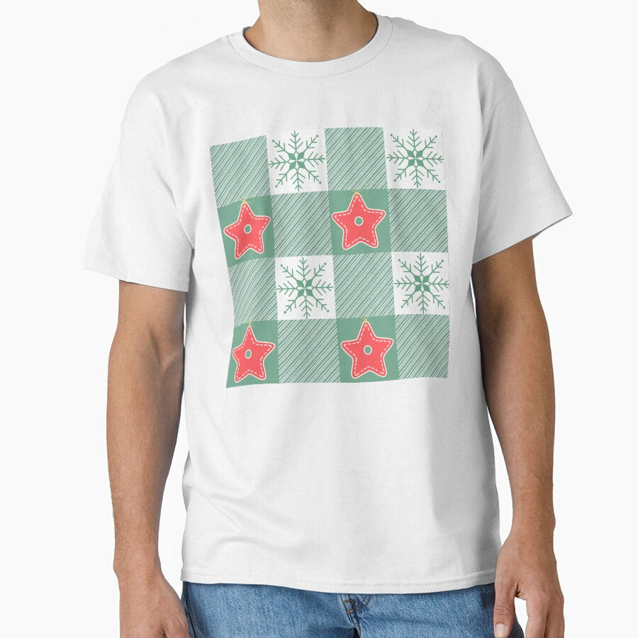 Green festive gingham by Navitaloves