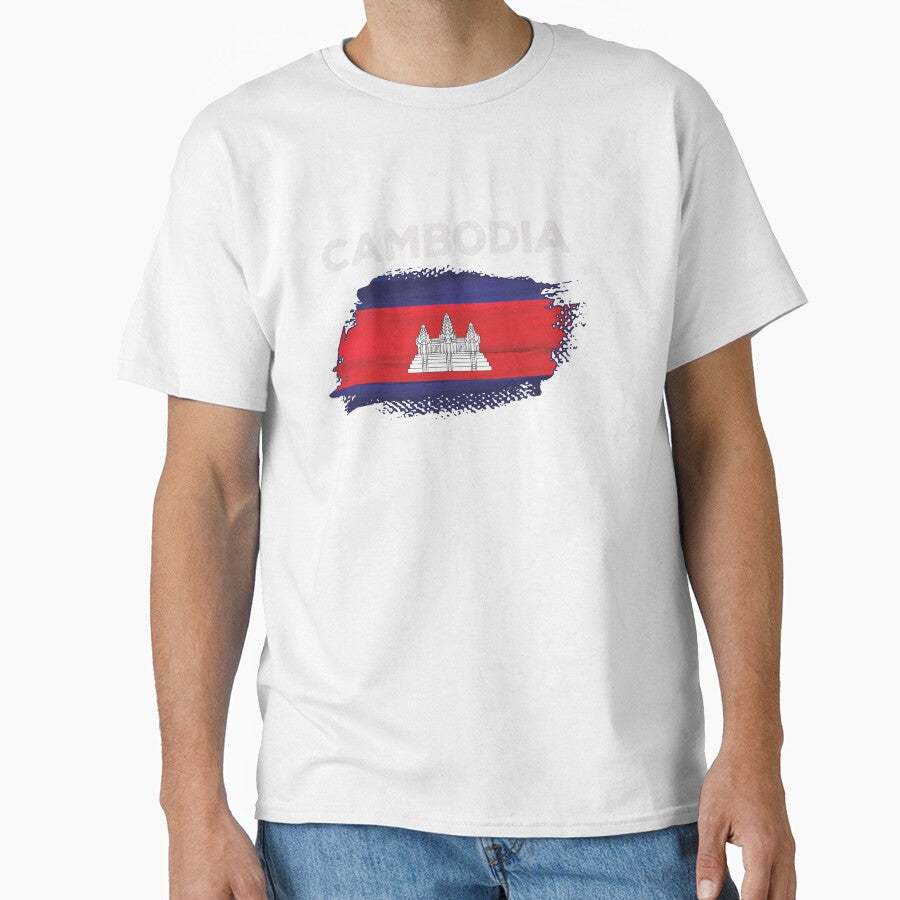 CambodiaFlag Shirt, Cambodian Flag, Gift For Cambodian, Proud Cambodian Pride, National Flag Country Shirt, Unisex Tshirt by CatchUriDesigns