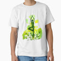 The yoga tree pose in lime color by munaykidisenios