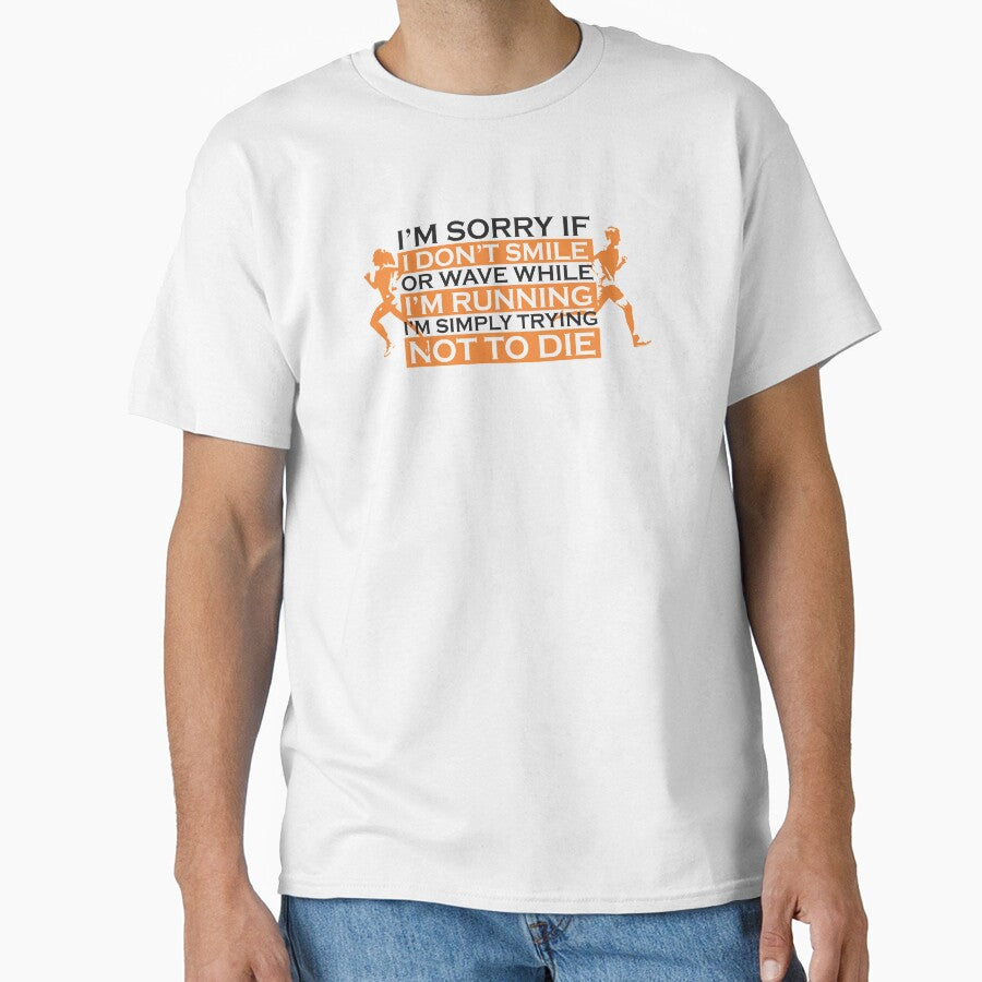 Cant smile while running cross country marathon runner gift by hadleydesigns