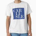 Carlisle UK (Blue) Typography Minimalist Patriotic Travel Souvenir by kakarikihill