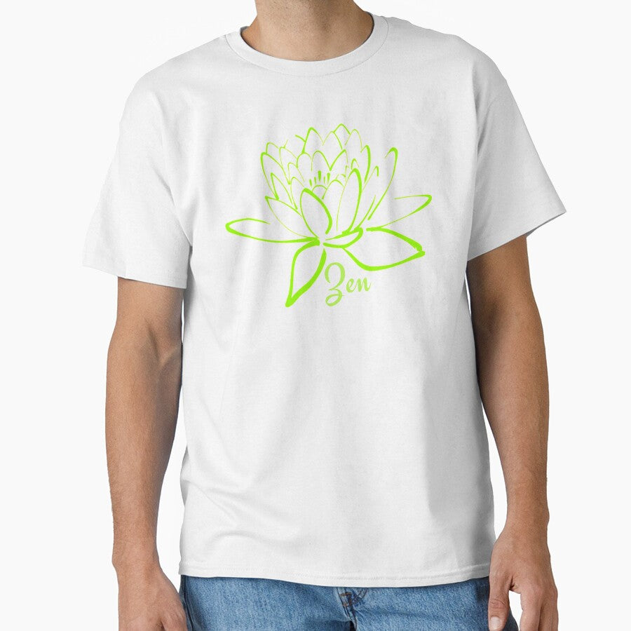 Lotus Zen Flower Green - Yoga Meditation by Paulele