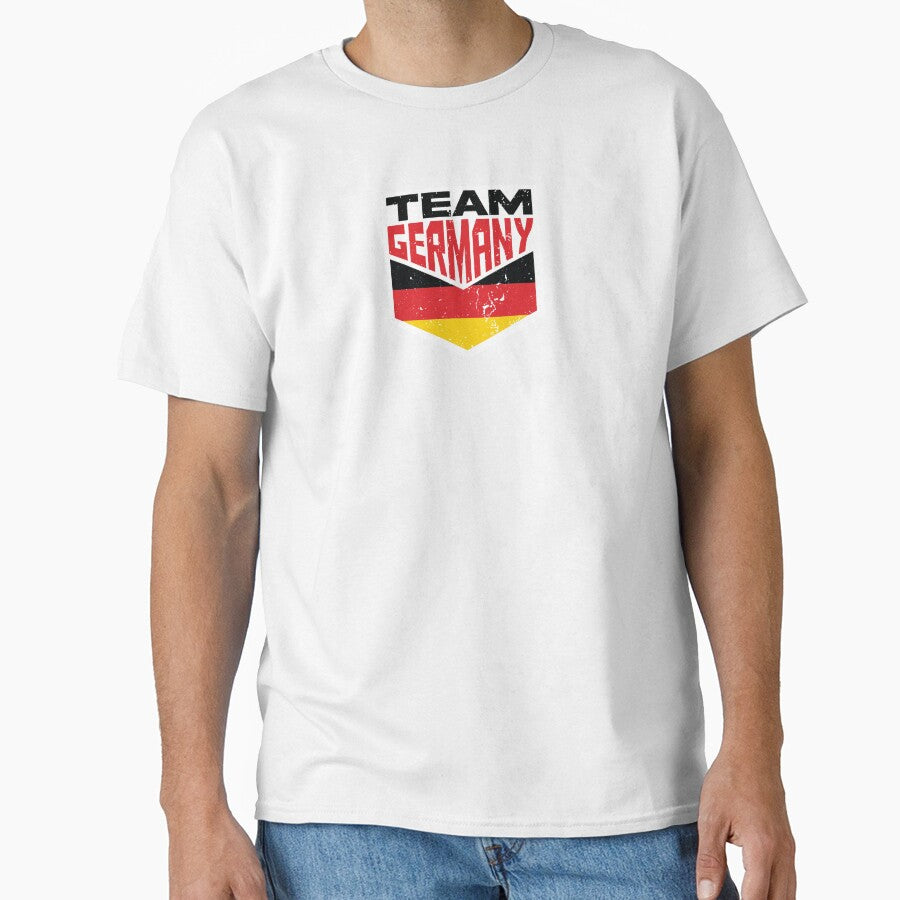 Team Germany, Deutsch Distressed Flag, Vintage Supporter Sport by ramenrose