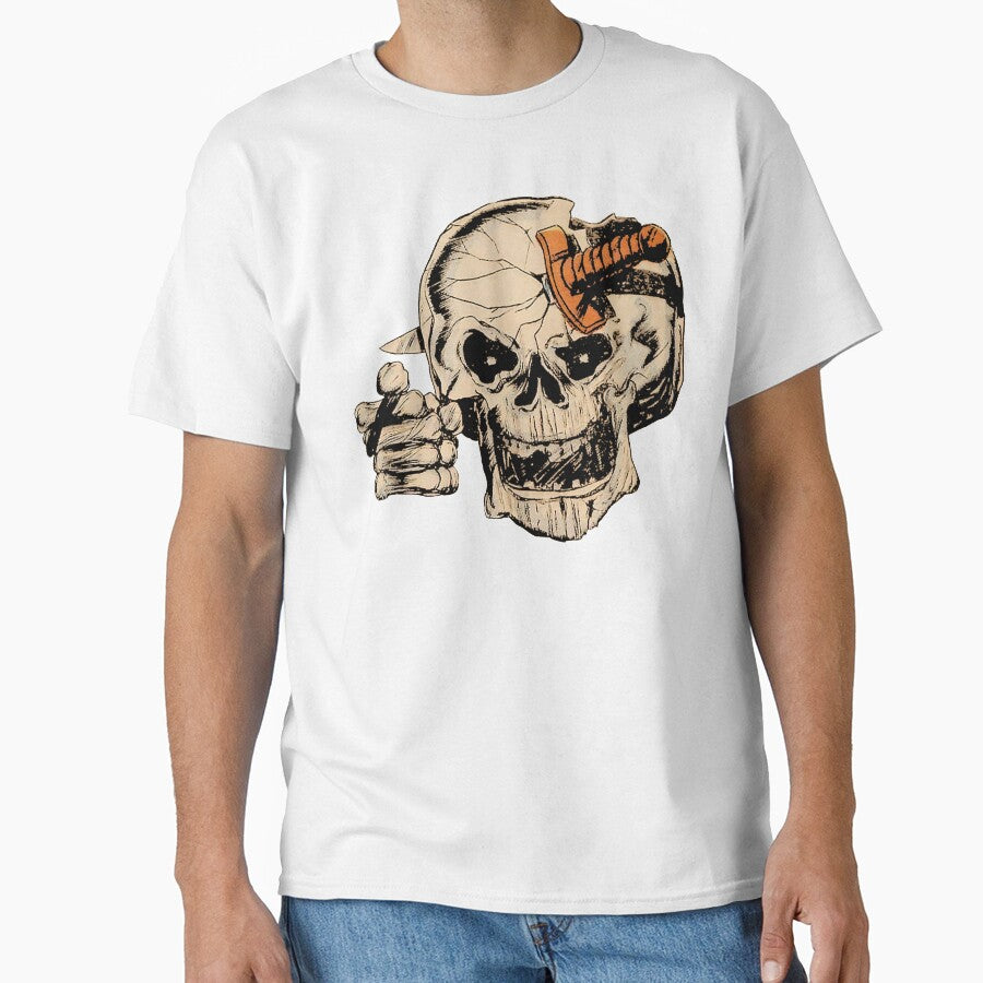 Vintage Skull Knife Retro Horror Halloween Gift by TheAplus