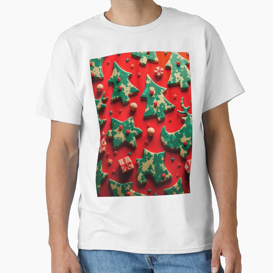 Abstract Christmas Camouflage Pattern Design by TheArtOfPat
