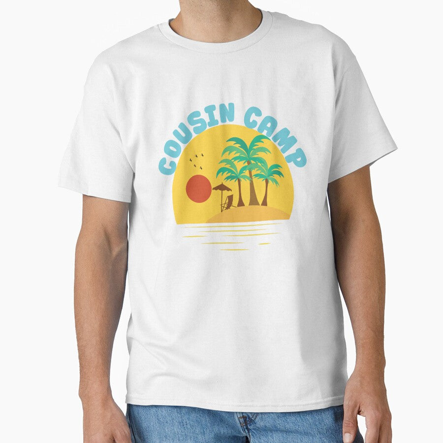 Cousin Camp Sunset Shirt – Family Reunion & Matching Vacation Design by PixelWaveBD
