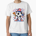 USA Soccer Ball Coffee Lover Patriotic Graphic for boy Girl by elongatedjazz