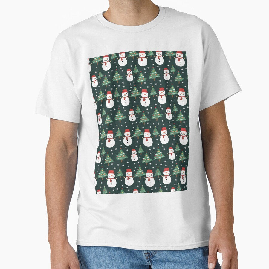 Cute Winter Pattern Christmas Snowmen by Belhbib Art ⭐⭐⭐⭐⭐