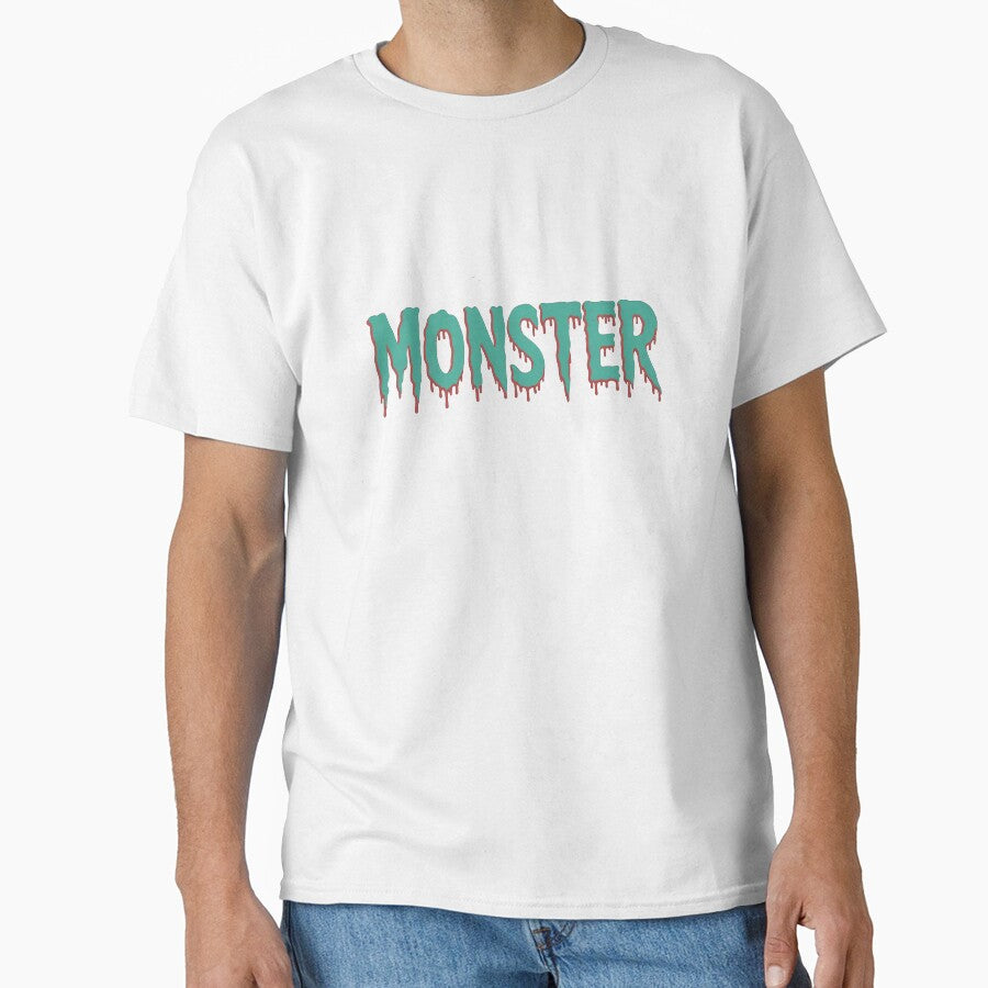 Retro Horror Monster Text by VividTrails