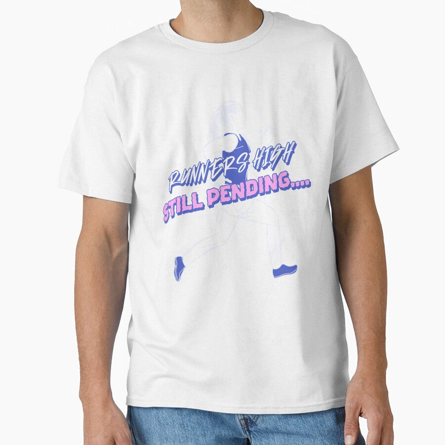 Runners High Still Pending 5k Running 3.1 mile 10k Running Half Marathons by JMDTees