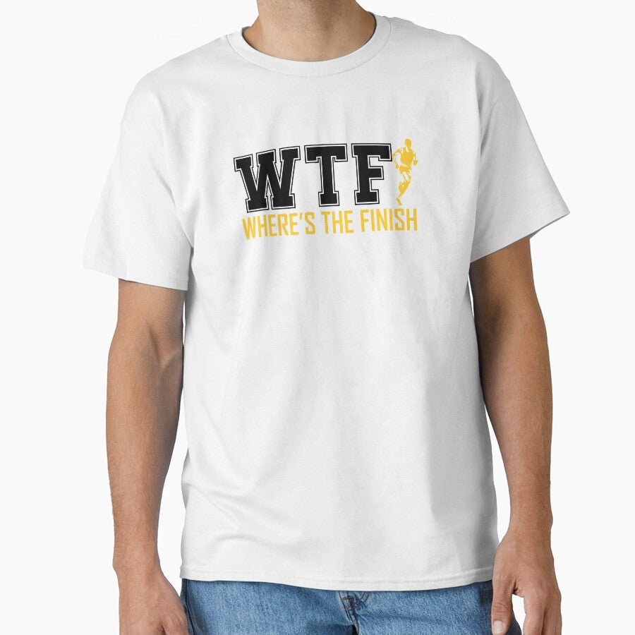 WTF Wheres The Finish cross country marathon runner gift by hadleydesigns