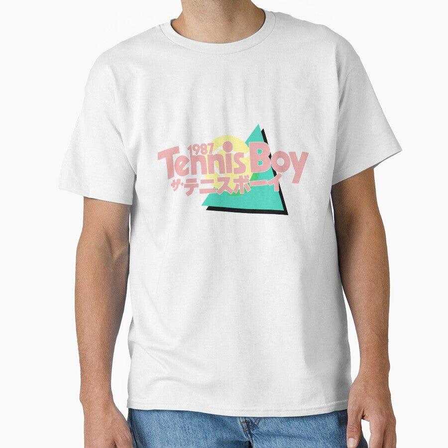 80's retro aesthetic Tennis Japanese Logo by Catlit