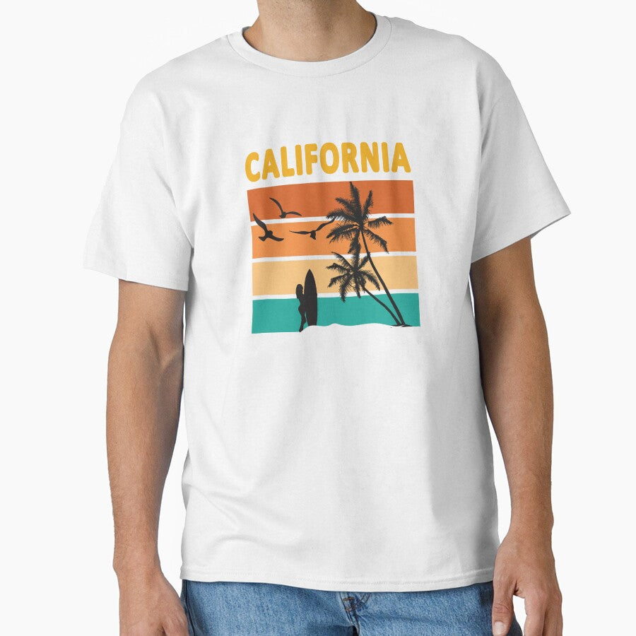 California Surfing Paradise Retro Vintage Sunset by adriana-holmes