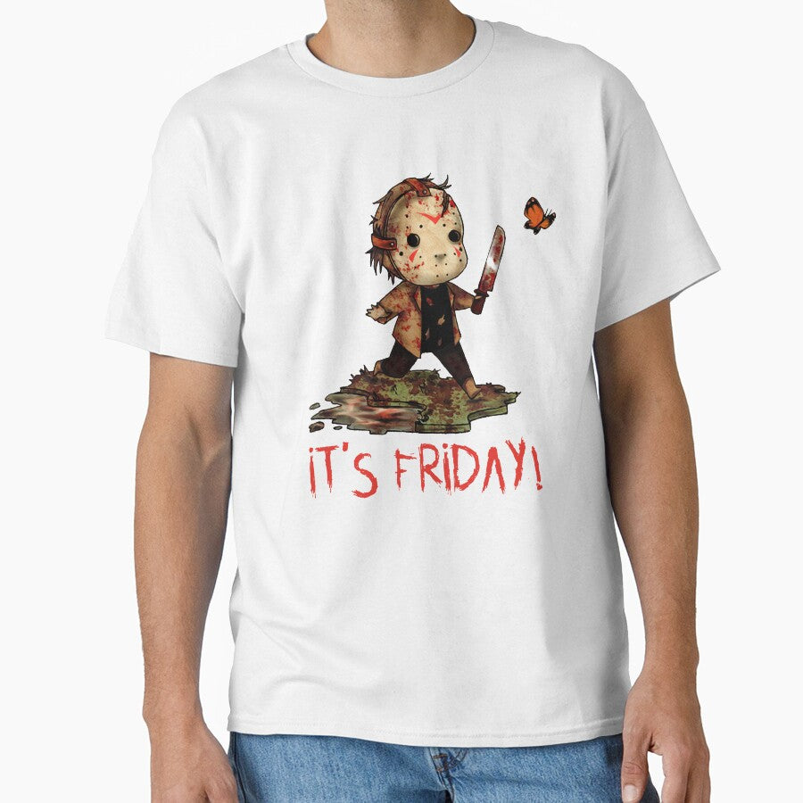 It Was Friday Horror Movie Halloween T-Shirt by SANTI236