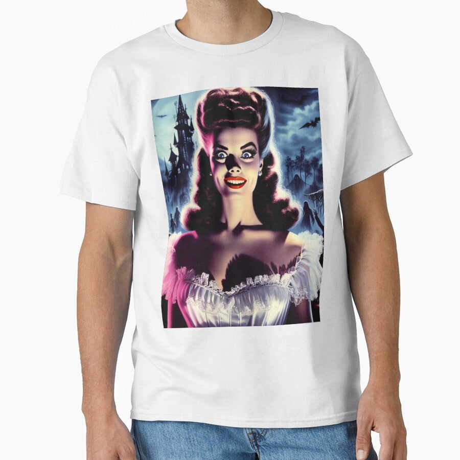 Retro Halloween Horror Girl by PulpVintage