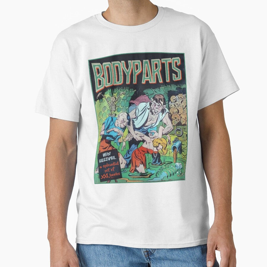 Vintage Body Parts Boobs Spare Parts Retro Horror Poster Halloween Gift by TheAplus