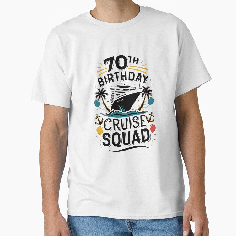 70th Birthday Cruise Squad Gifts 2025 Matching Party Family by estellaken