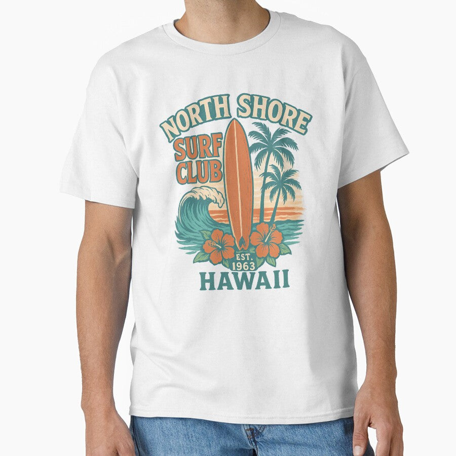 North Shore Surf Club - Vintage Hawaiian Design by CreativeGorillas