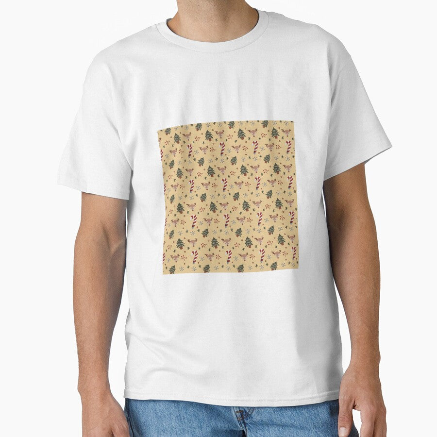 Cute Brown Christmas Holiday Pattern by okinashirts