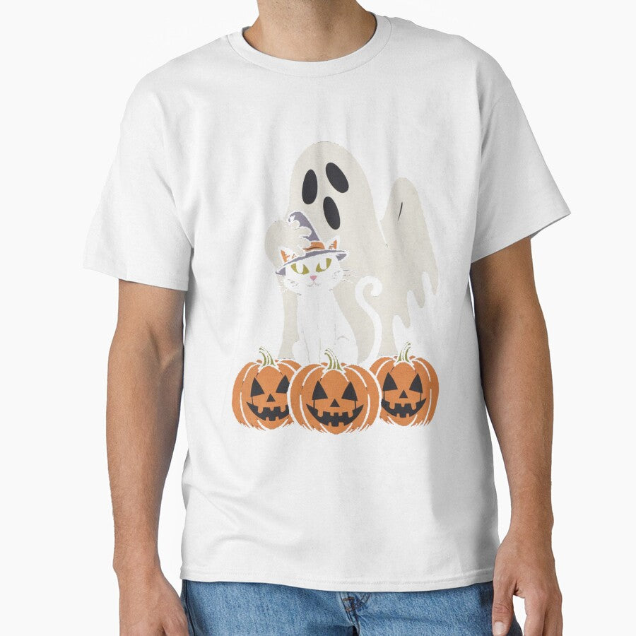 Halloween shopping Ghost Cat by CandyVenom