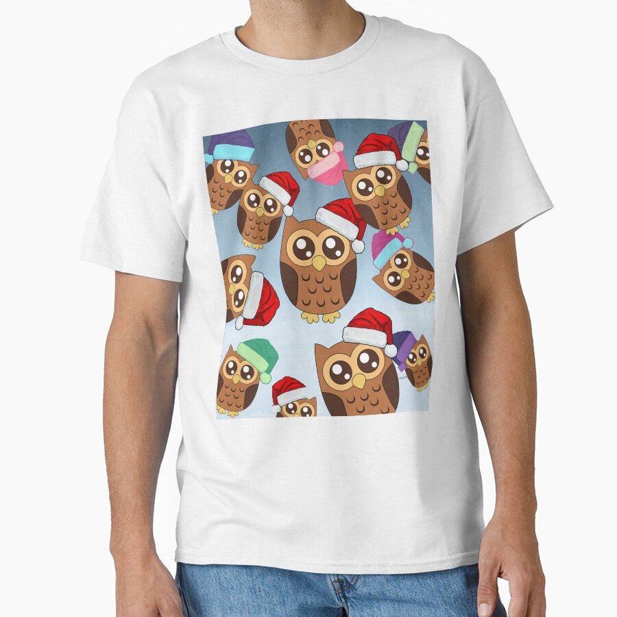 Christmas santa owl pattern by PhoeniXDreamer