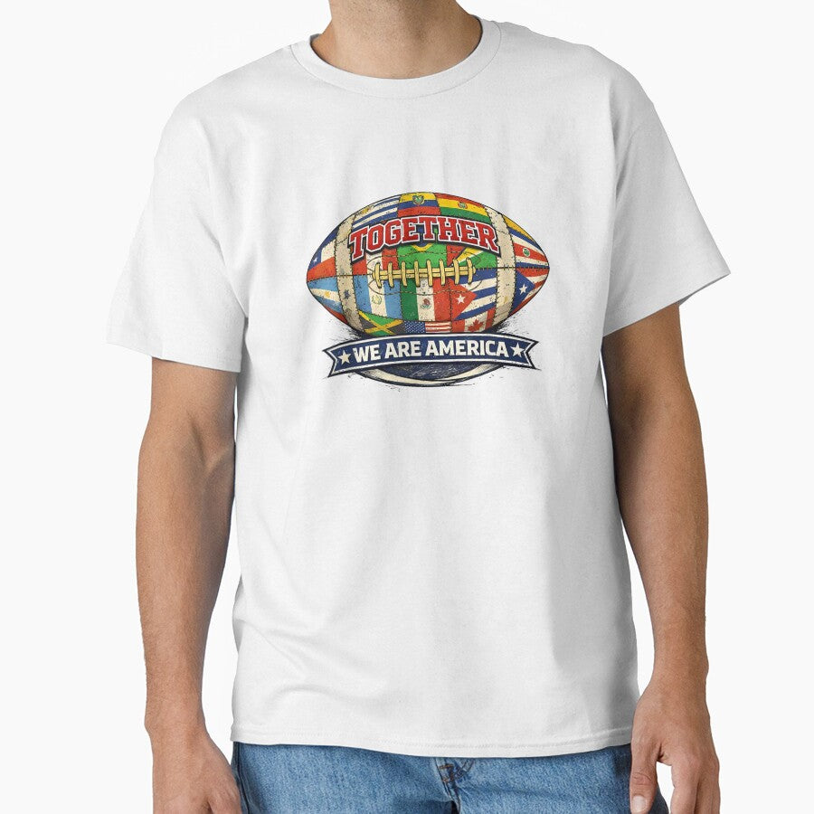Together We Are America Hispanic Heritage Month Latin American Flags Football Soccer by Phil Ben