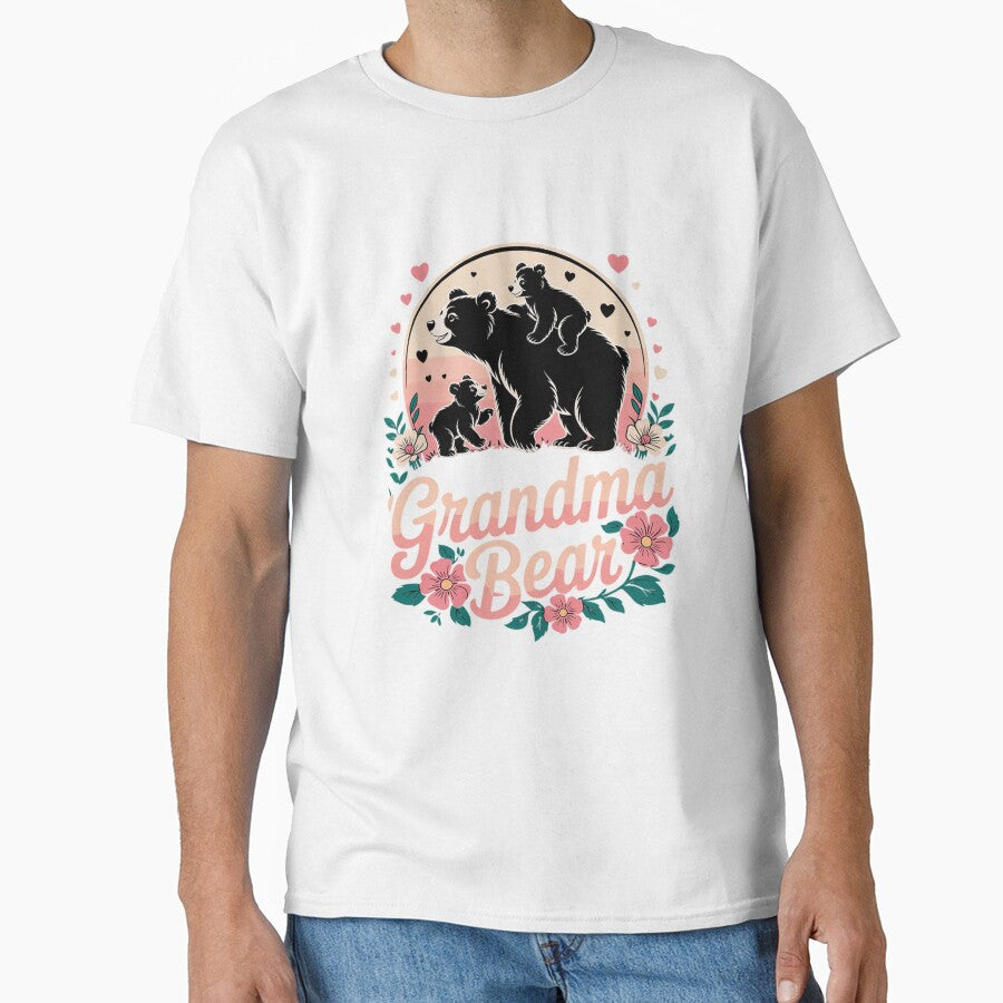 Grandma Bear Matching Family Floral Bear Grandma Mothers Day by RoyTill0Art
