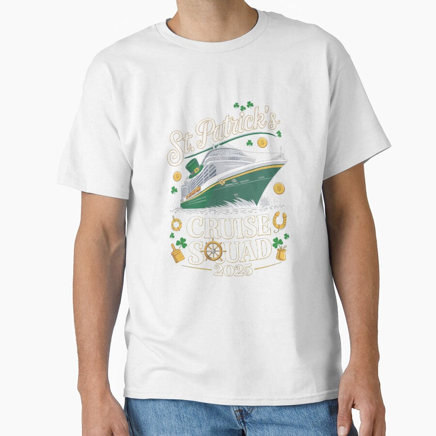 St Patrick's Day Cruise Squad 2025 Funny Family Matching by VasilisLamArt