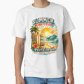 Summer Surf Club PuraEnergia T-Shirt by Puraenergia Stickers