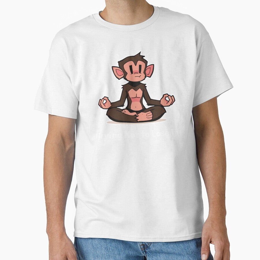 Trying Not to Lose It Funny Meditation Monkey by CamaleonDesigns