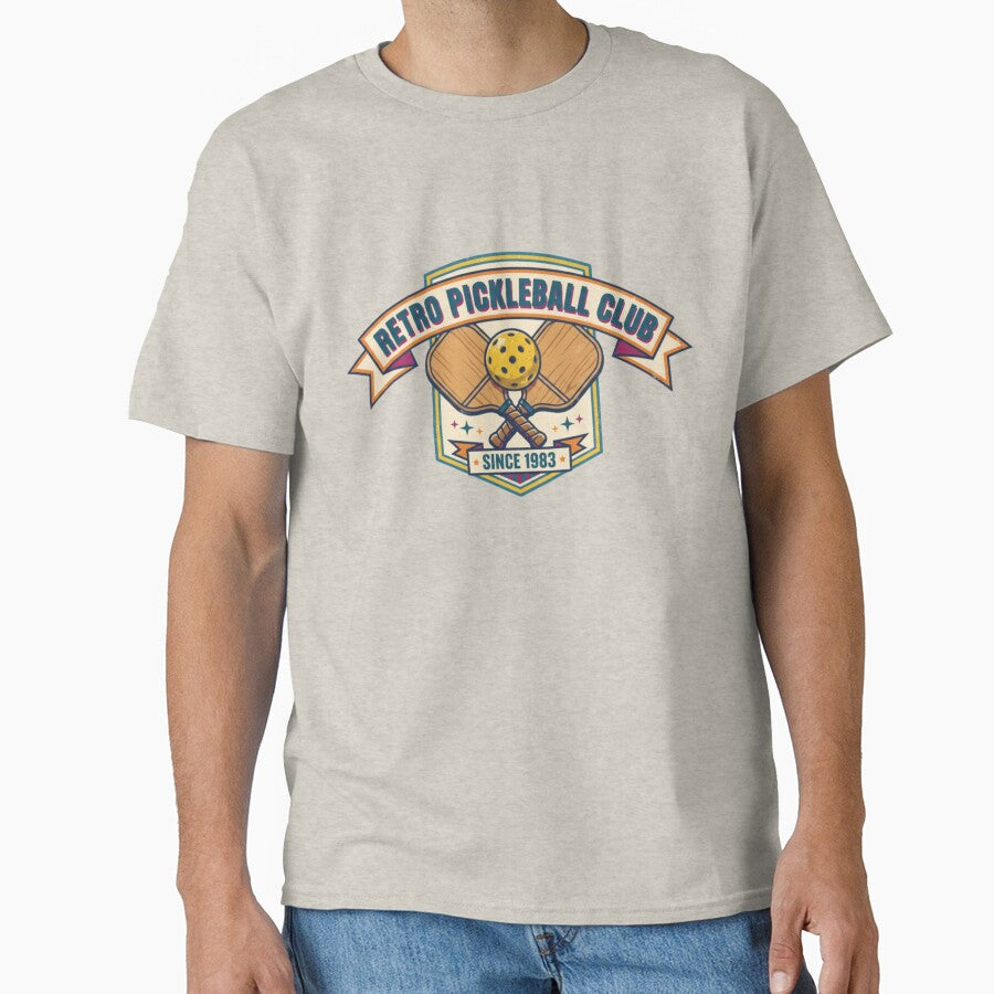 Vintage Pickleball Club Retro 80s Sports by ThreadLogicCo