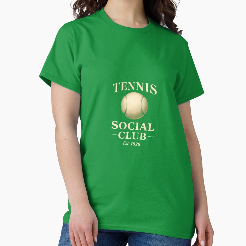 Vintage Tennis Social Club Est 1928 Preppy Aesthetic by BeataPrint