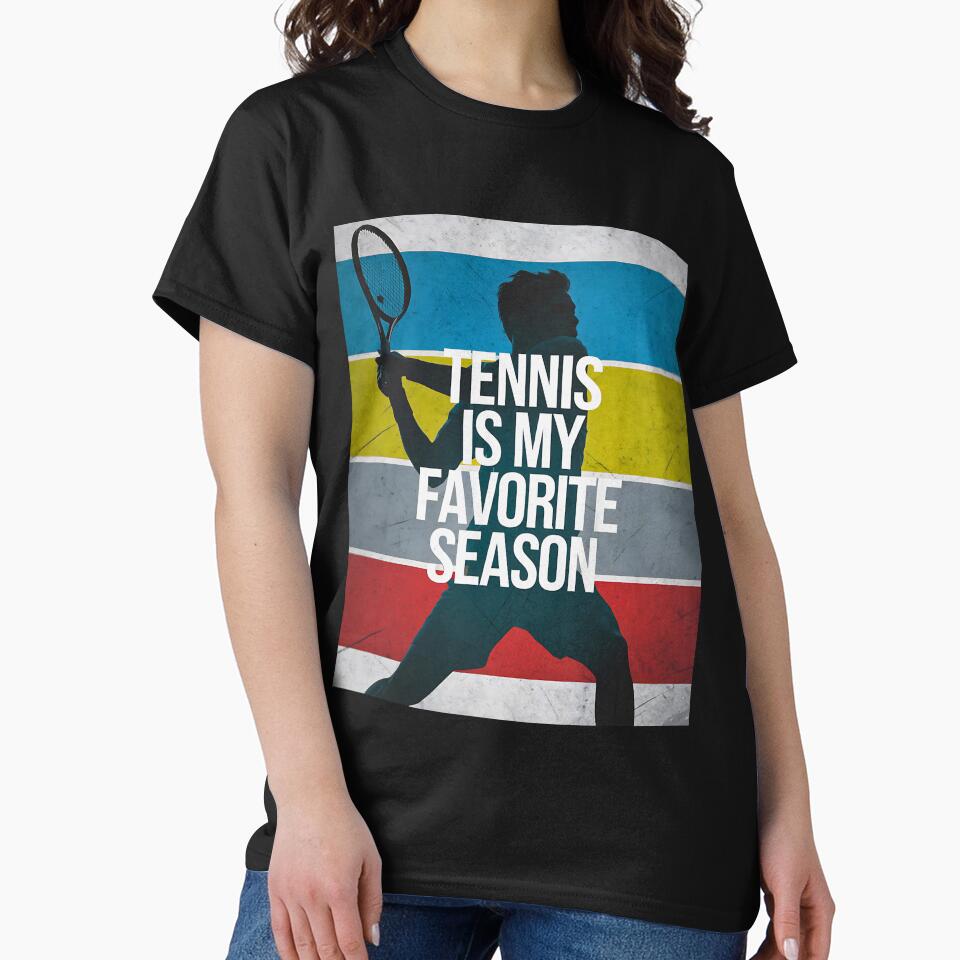 Tennis Is My Favorite Season - Retro Silhouette by SlocifieShop