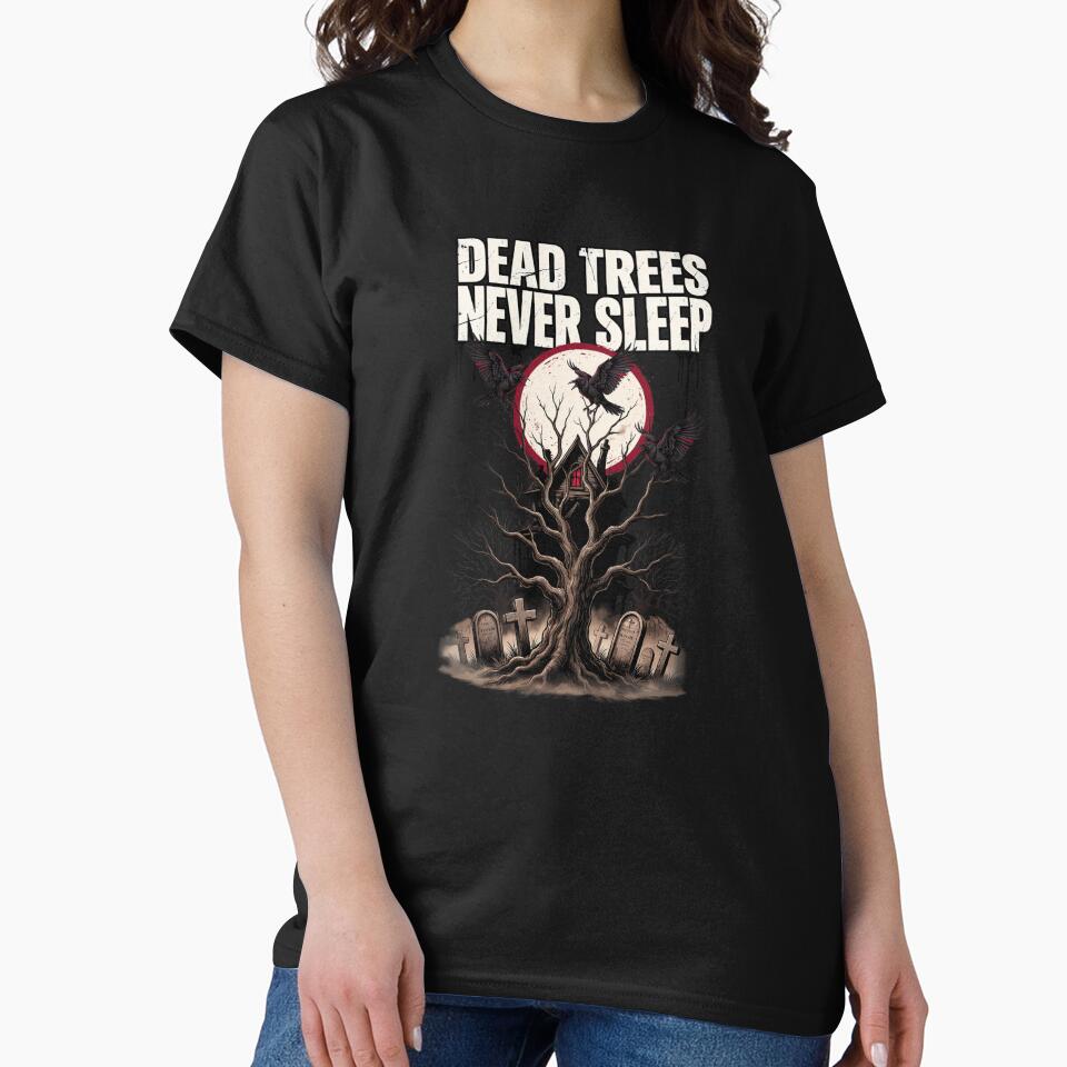 Dead Trees Never Sleep, Halloween Haunted House Graveyard Vintage Horror 80s by CryptReel