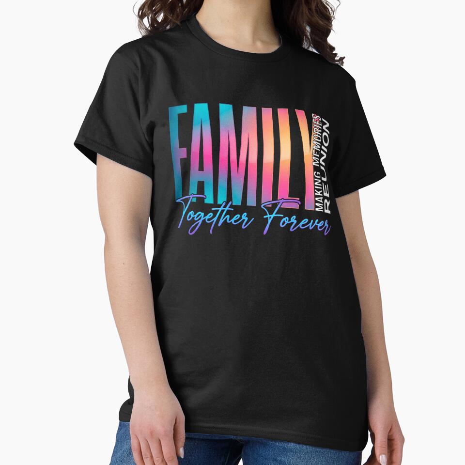 Family Reunion Together Forever Colorful Gradient Vacation by TeNovaStudio