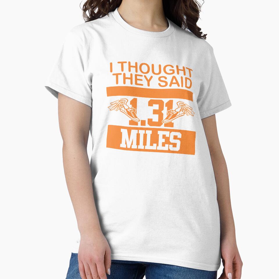 I thought they said 1.31 miles cross country marathon runner by hadleydesigns