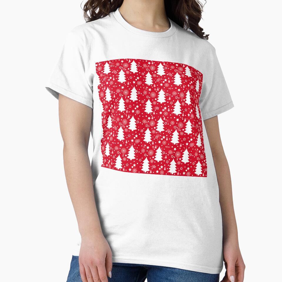 Christmas Tree Seamless Pattern by timiart