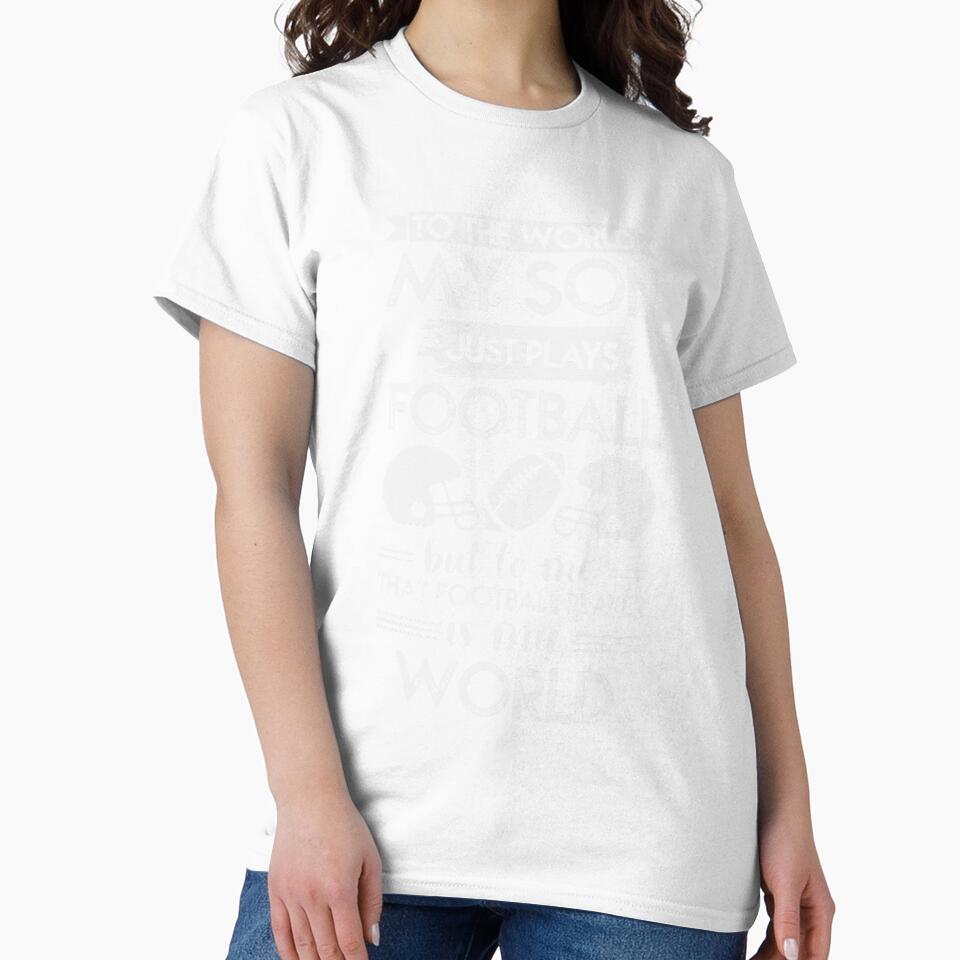 My Son Football Player Is My World Gift Birthday by avinigav