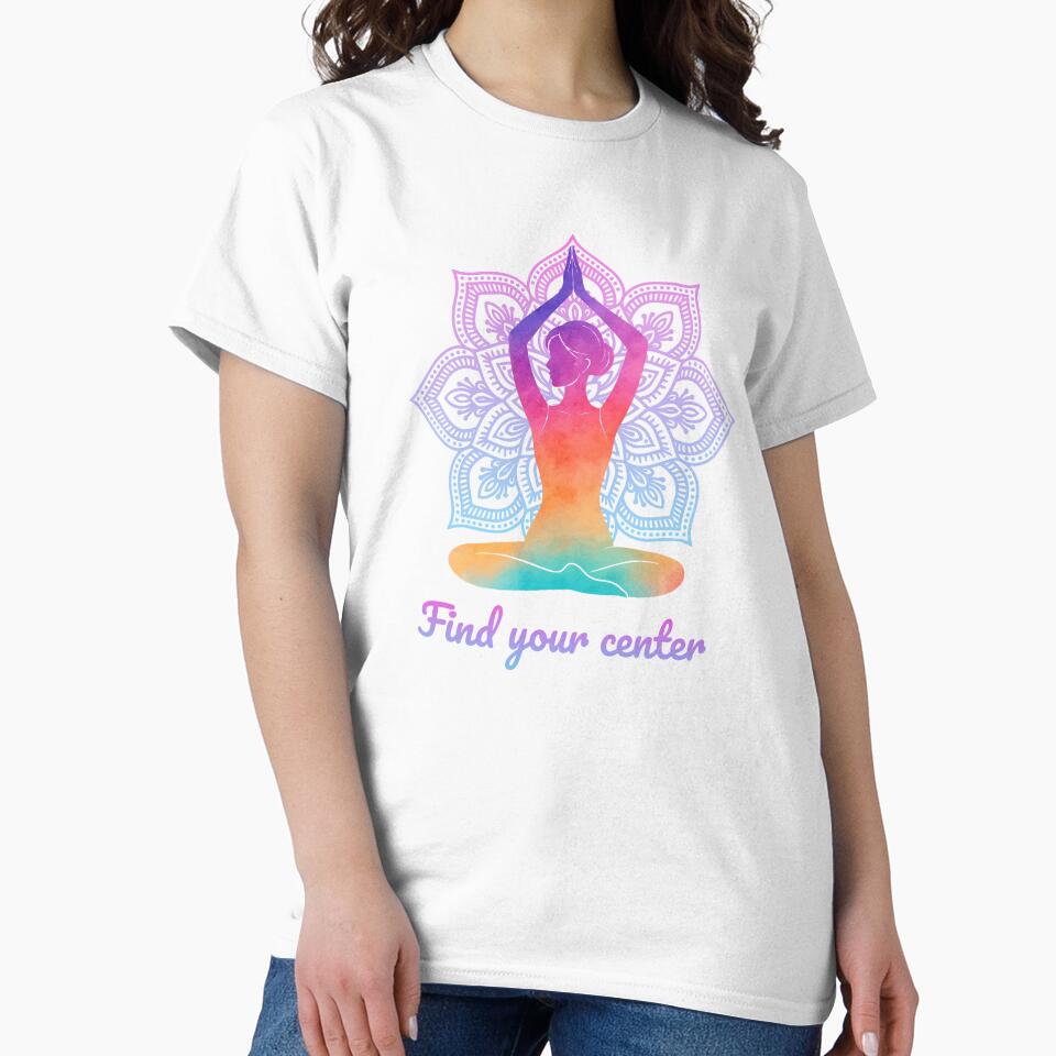 Yoga Meditation Mandala Silhouette – Spiritual Watercolor Zen Art by Lily's World