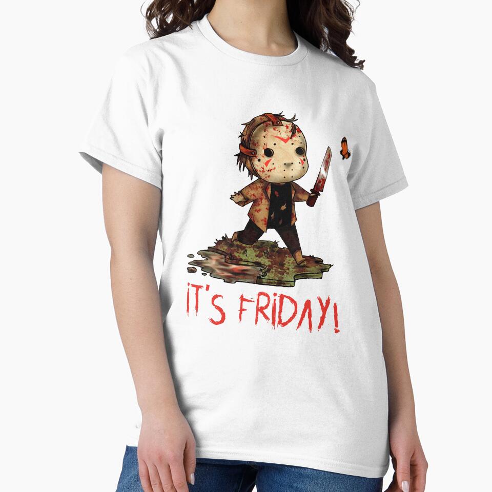 It Was Friday Horror Movie Halloween T-Shirt by SANTI236